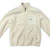 Faux Lambswool Jacket Coat Autumn Winter Zipper Placket Stand Collar Long Sleeve Solid Color Coat with Pockets