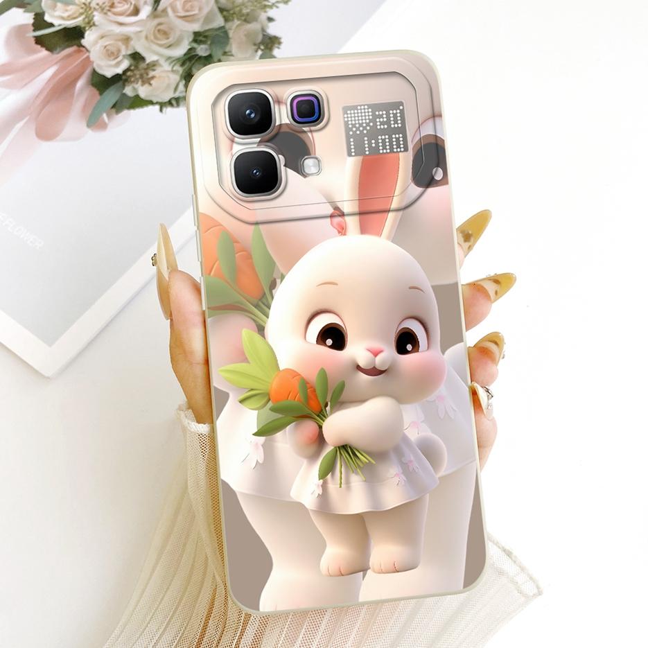 For Infinix Note 60 Pro Case X6878 Cute Dog Rabbit Cover Shockproof Soft Silicone Case For Infinix Note 60 Pro Note60 X6879 Bags