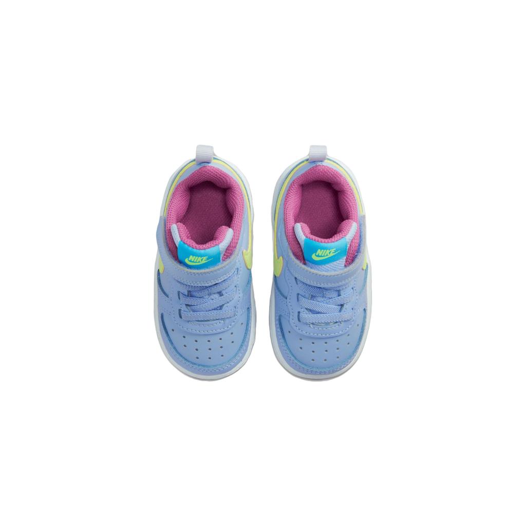 Nike Court Borough Low 2 TD Slip Resistant Abrasion Resistant Low top Toddler Shoes Blue Infant And Toddler BQ5453-405