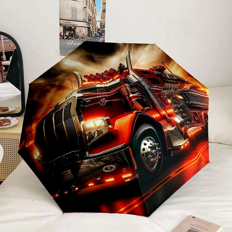 Nighttime Truck Drive Umbrella 8-Frame for Travel, camping, Casual Lightweight Portable Umbrella, Essential for every family Holidays Gift