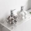 Silver-plated Emulsion Bottles Ceramic Sub-soap Containers Home Hotel Decorated Bathroom Shampoo Collection Bottles Wedding Gift