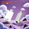 2-in-1 Audio Adapter Kit: USB C To Lightning & Type C To 3.5mm Headphone Jack Converter for iPhone 15 16 iPad, Huawei Samsung Xiaomi Phone
