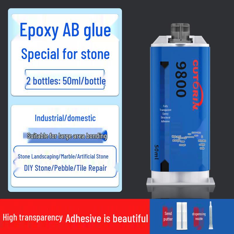 

Waterproof Quick-Drying Stone Adhesive for Pebbles, Slate, Granite, Marble, and Quartz with Strong Bonding. Free Shipping.