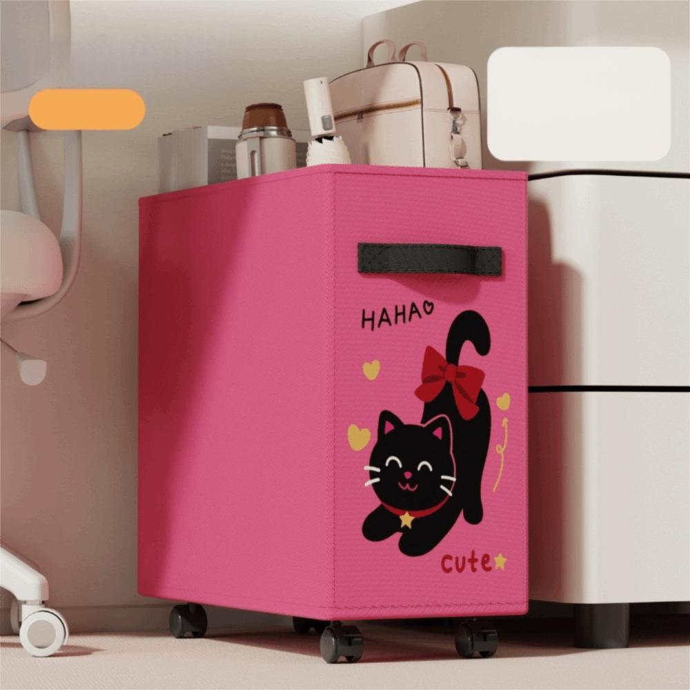 

Space Saving Folding Laundry Basket with Wheels Storage Rack Portable Storage Organizer For Office розы красного