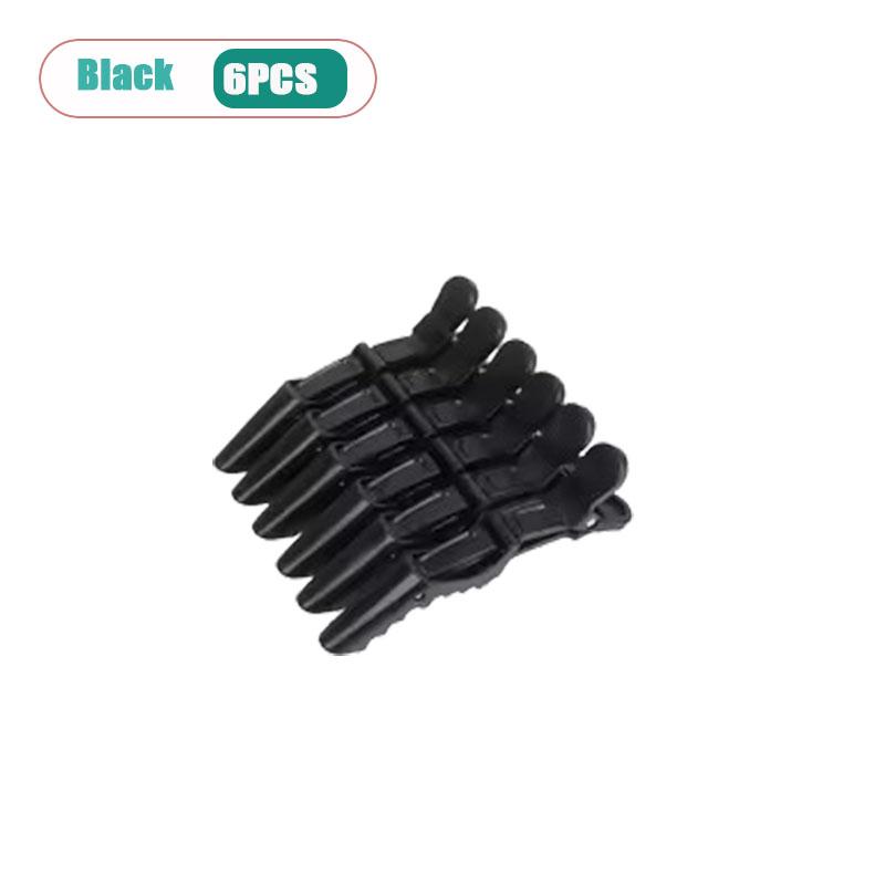 6-12PCS New Salon Tools Hairdressing Smooth Crocodile Clip Hair Clip Hair Perm Hair Dye Plastic Duckbill Clip Hair Dye Clip