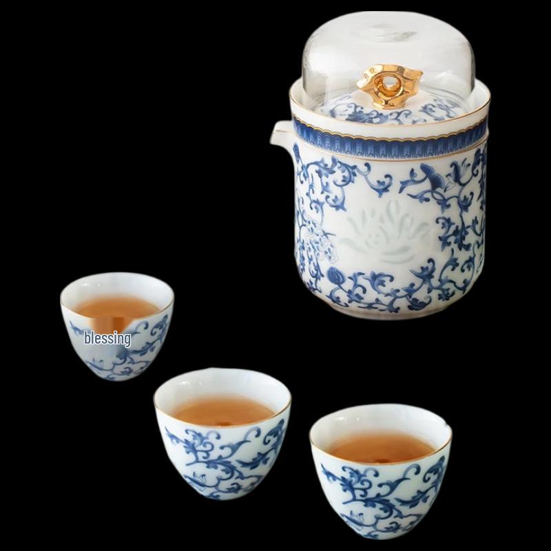 Pin Jian Portable Ceramic Travel Tea Set