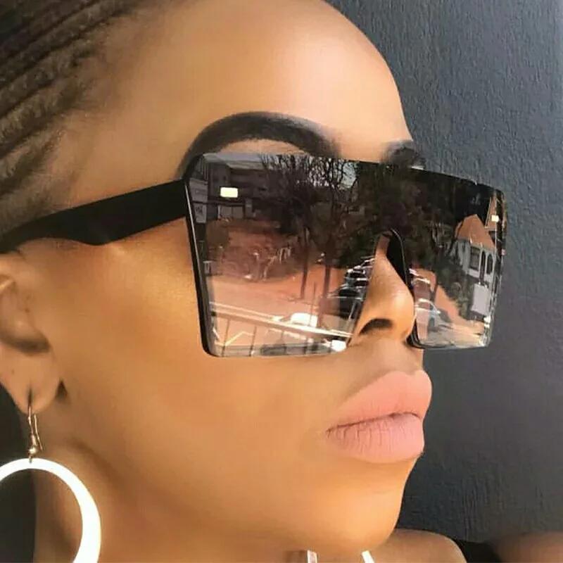 Oversized Square Sunglasses Woman Fashion Brand Big Frame Female Sun Glasses Vintage Outdoor Driver Gradient