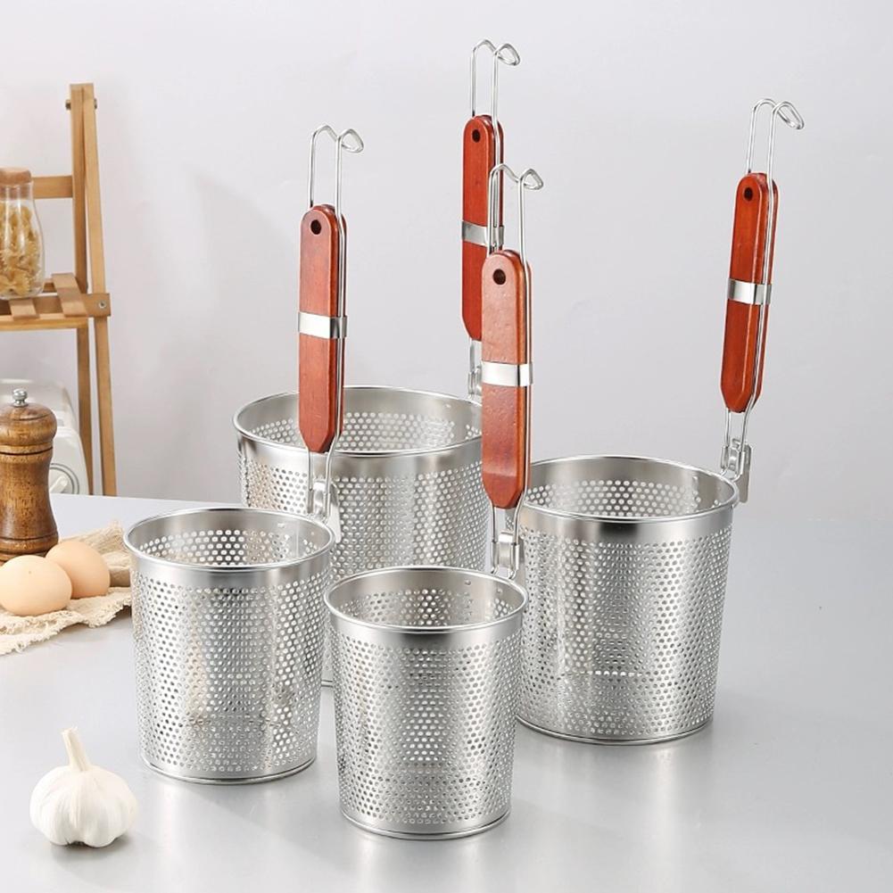 Stainless Steel Noodle Strainer Basket Perforated