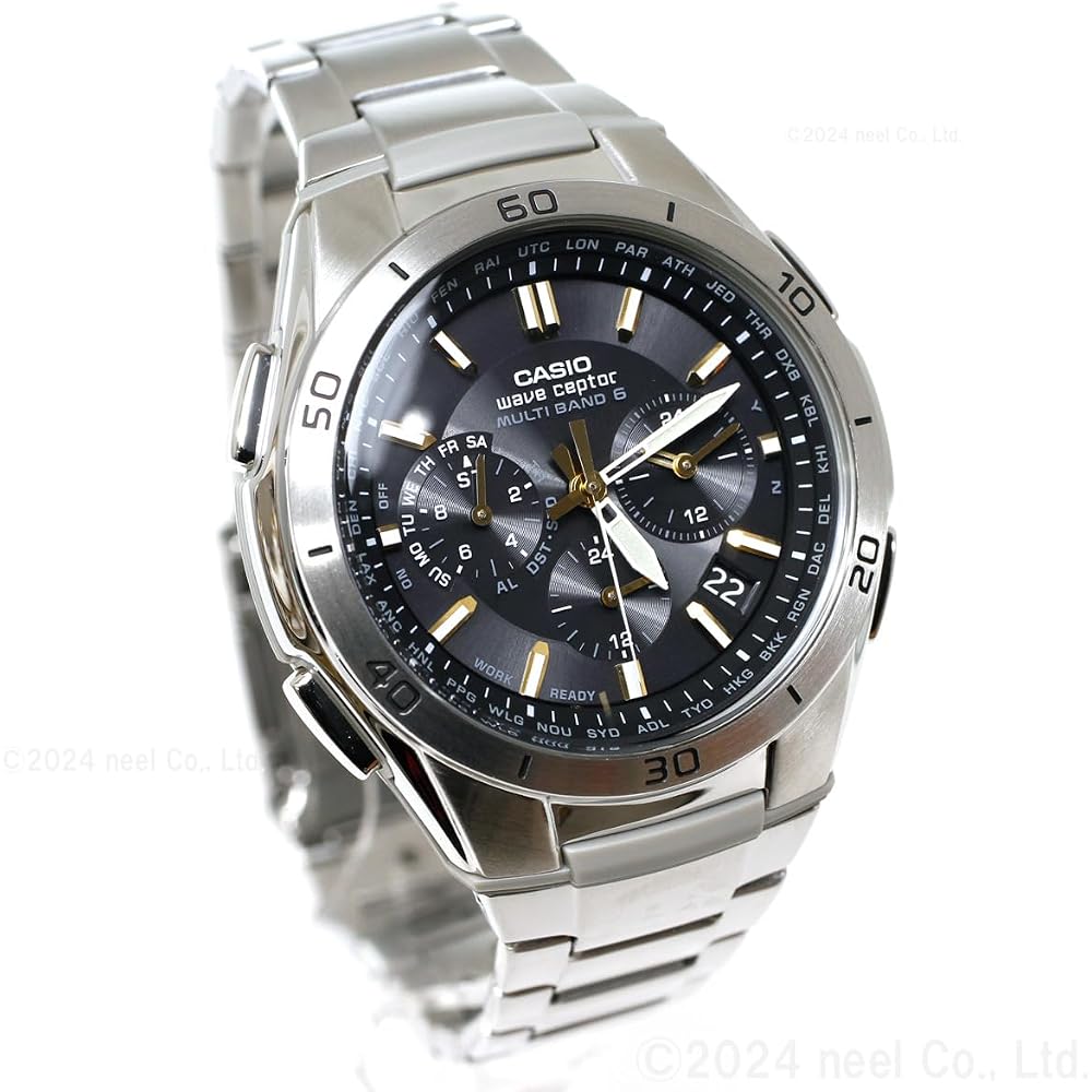 Casio Wave Scepter Solar Radio-Controlled Watch Men's Silver WVQ-M410DE-1A3JF