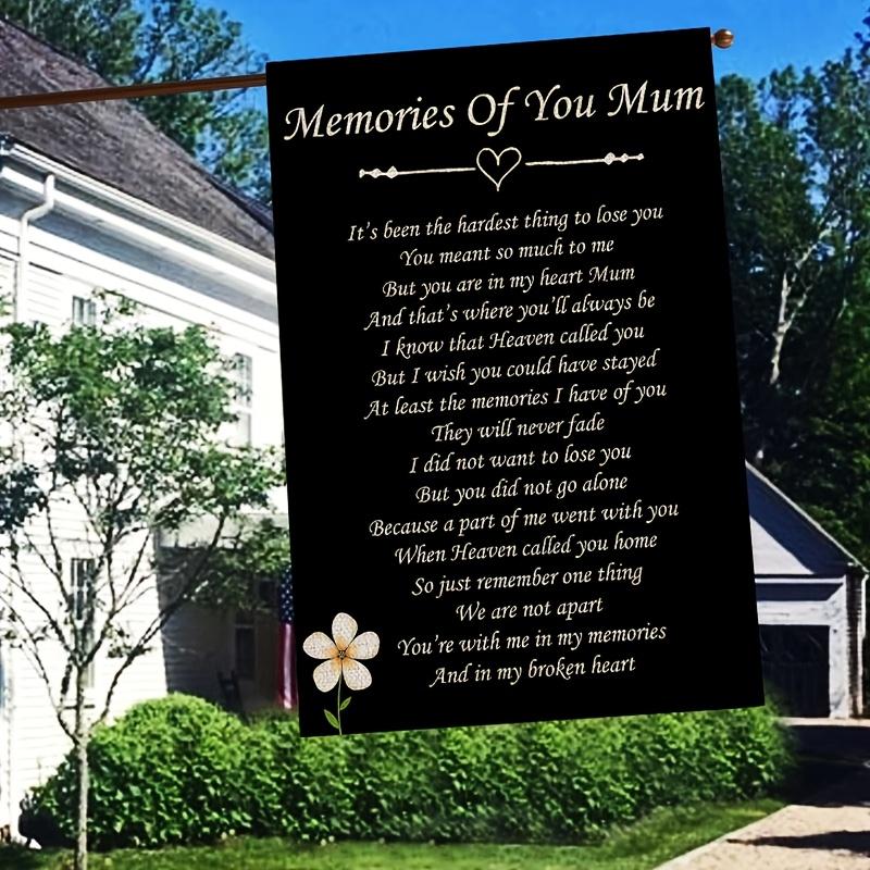 1pc Memorial Garden Flag You Are In My Heart - 30.48x45.72 Cm, Outdoor Cemetery Decor