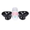 Cat Food and Water Bowl Set Neck Guard 3 In 1 Double Cat Feeding Bowl and Automatic Water Dispenser Set for Home Pet