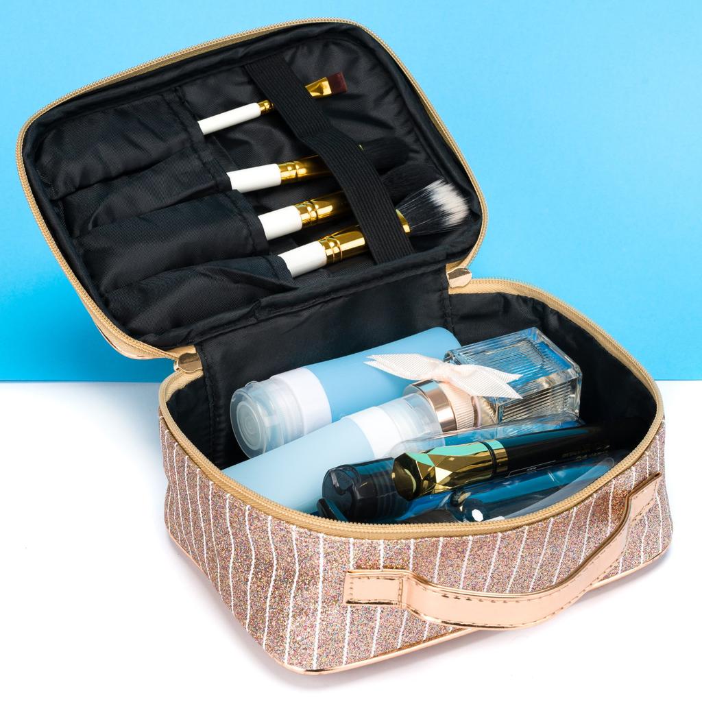 Cosmetic bag PTN KOS-L03-B-7187 gold rose