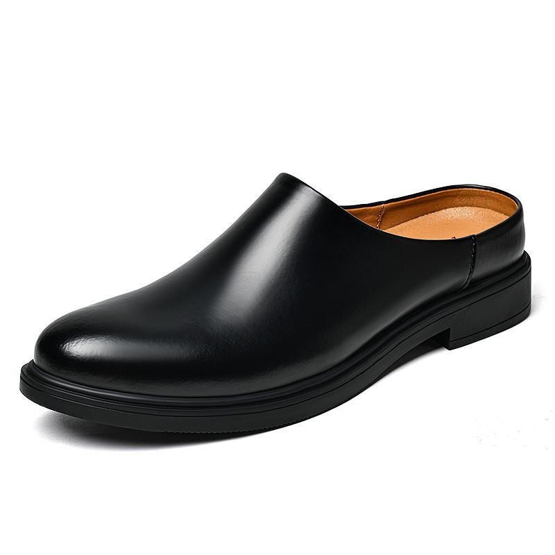 Sommer Herren Halbschuhe Luxus Rindsleder Herren Fahrerschuhe Outdoor Sandalen Mules Mokassins Atmungsaktive Penny Loafer