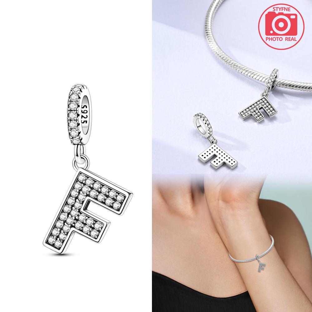 Sparkling Full Monogram Pendant Copper Colors For Charms Copper Colors Original Bracelet For Jewelry Making