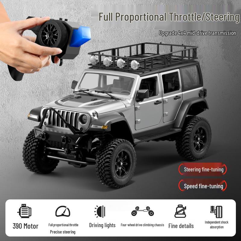 MN128 1:12 Scale RC Wrangler: 4WD Off-Road Climbing Car