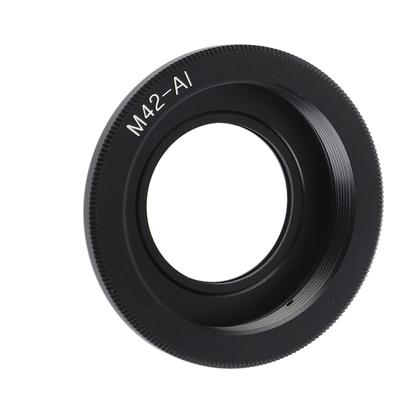 Adaptateur d'objectif M42-AI pour objectif à vis M42 vers boîtier d'appareil photo à monture AI Alliage Verre optique