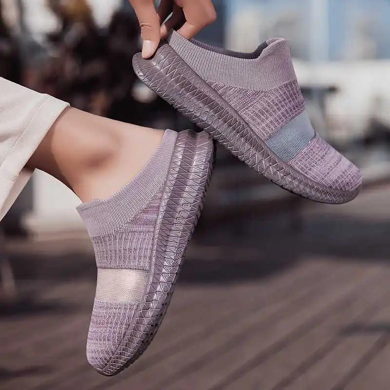 Tall Lace-free Women's Autumn Boots Casual Sneakers Running Woman Women's Shoes 33 Sports High Tech Teniis Cheapest Racing
