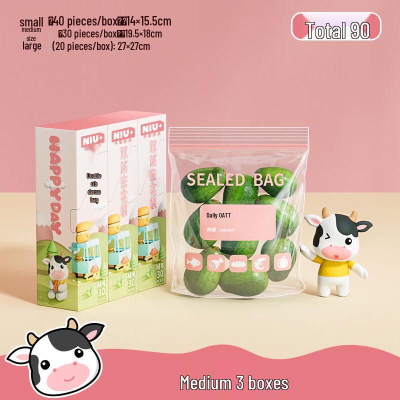 ZISIZ Food-Grade Fresh-Keeping Bags