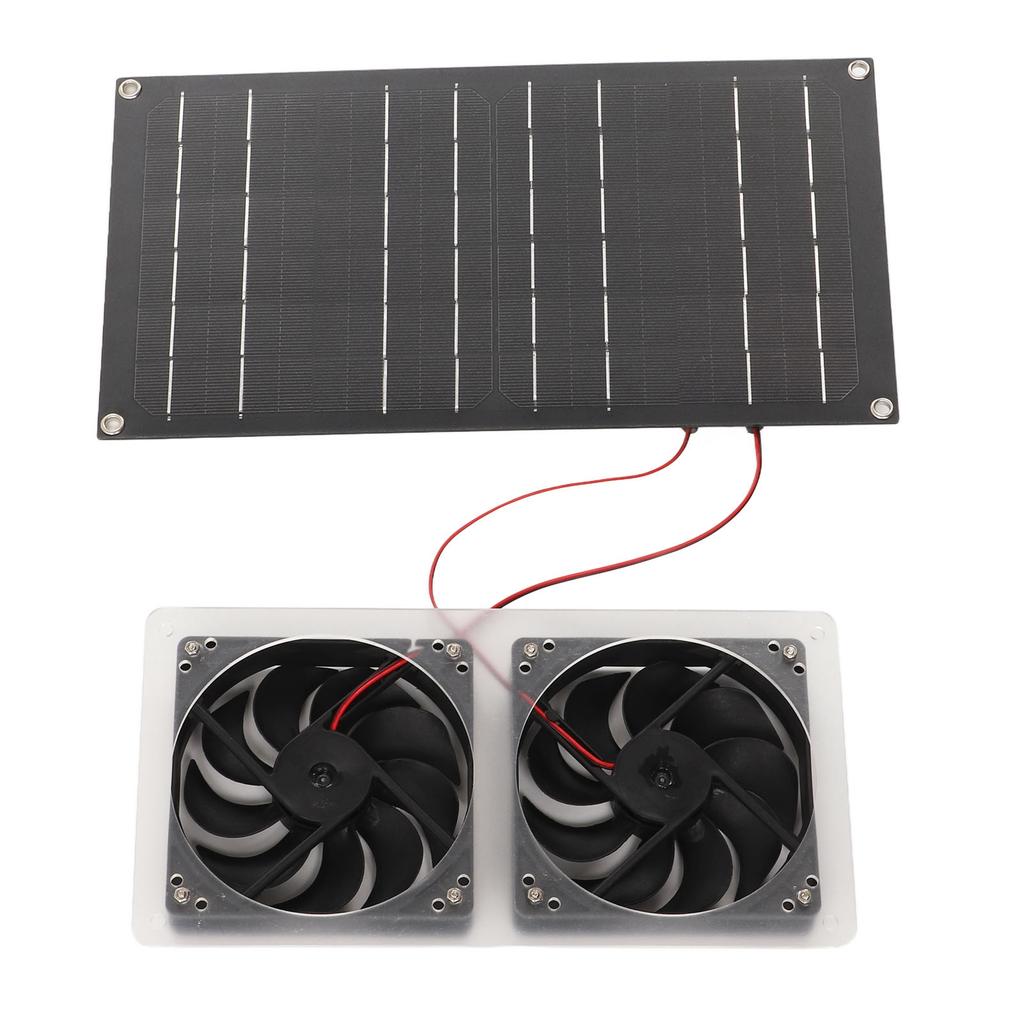 Solar Power Air Extractor Waterproof 100W Solar Generator Double Exhaust Fan for RV Yacht