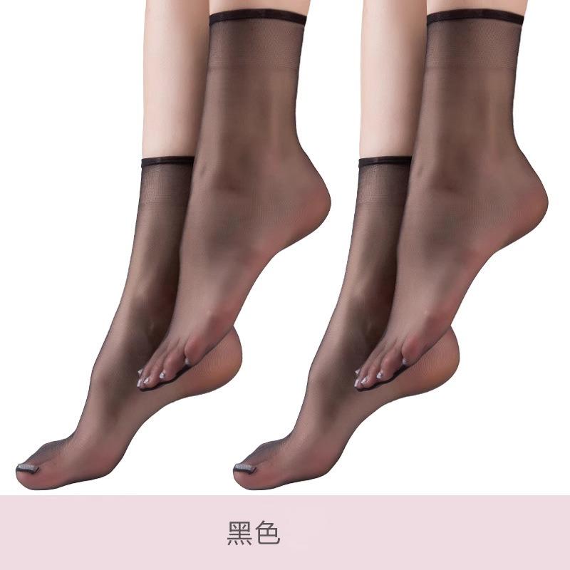 10 Pairs of Women's Summer Thin Dispensing Non Slip Anti Hook Silk Foot Massage Tube Stockings
