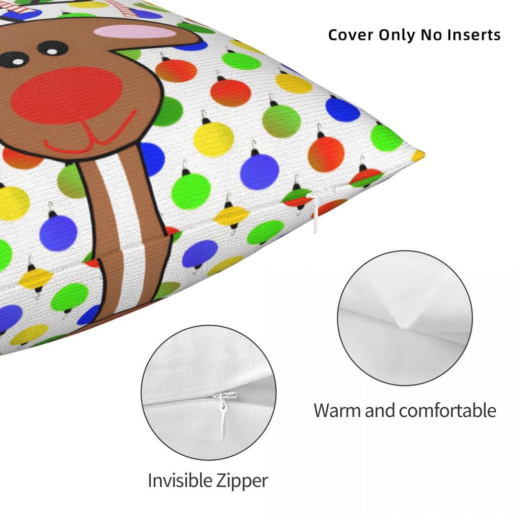 Christmas Humor Pillow Cover Square Pillow Case Cushion Cover Cute Funny Custom Pillowcases For Office Car Home Decorative
