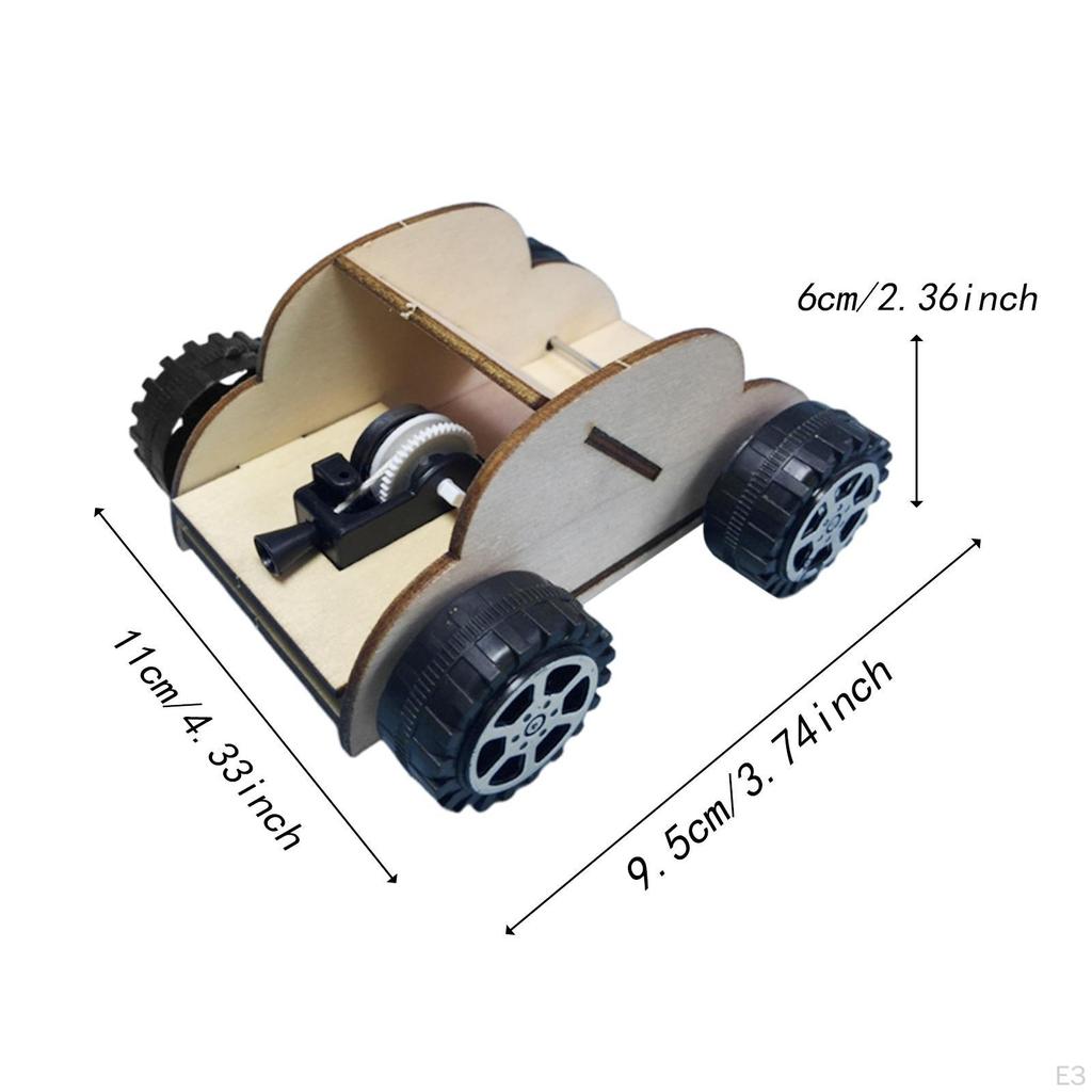DIY Wood Model Car Building Kit Learning Toy Projects Educational Science Craft