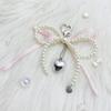 Eye Catching Phone Charm Unique Bowknot Keyring Delicate Keychain Phone Accessories Bag Pendant for Purse Backpack