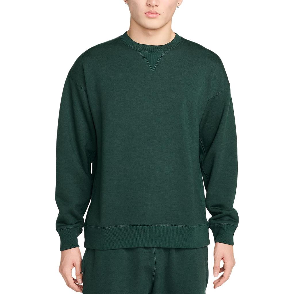 Nike Wool Classics Round Neck Comfortable Loose Casual Long Sleeve Sweatshirt Unisex Sweatshirt Green FV4883-397