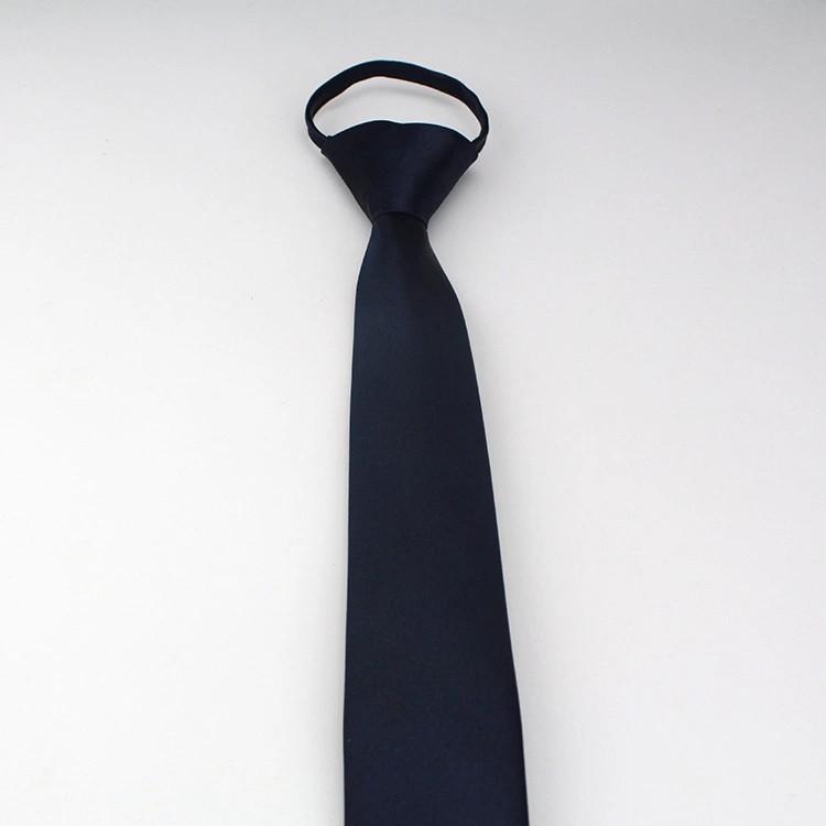 Tie Men'S Business Dress Narrow Version Occupation Easy To Pull Lazy Tie Marriage Solid Color Multi-Color