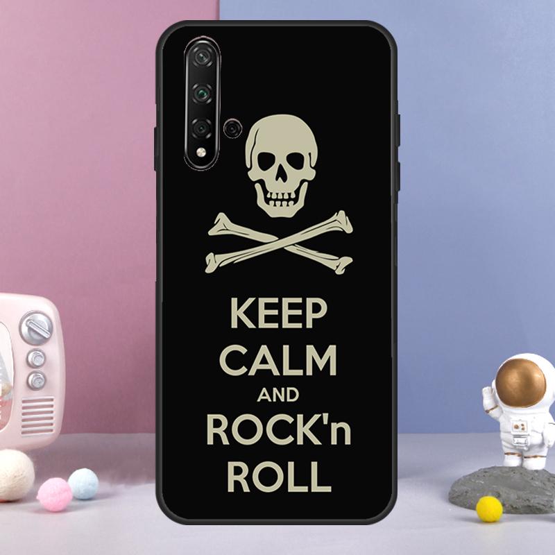 Rock Roll Skull For Huawei Nova 3i 7i 8i 11i 12i 9 10 SE Y60 Y61 Y70 Y72 Y73 Y90 Y91 P20 P40 P30 Lite Case