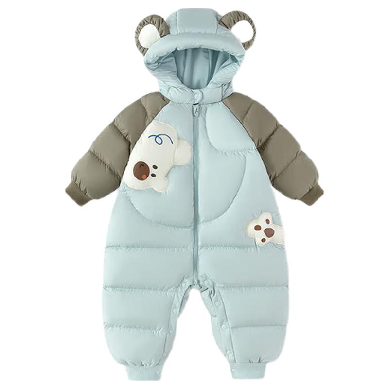 Balabala Baby Hooded Down Jumpsuit