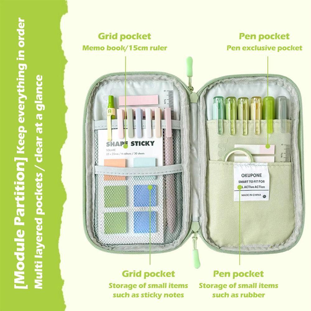 Ultra-thin Pencil Case Portable Stationery Pouch New Pen Bag Students Gift