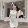 Pure Desire Halter Neck Slim Fit Tank Dress – Enhances Bust, Sleeveless, High Waist, Solid Color