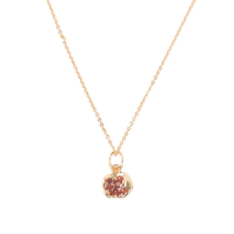 

Стильные гранатовые серьги/ожерелье элегантные циркониевые украшения на фруктовую тематику для вечеринок модные женские украшения