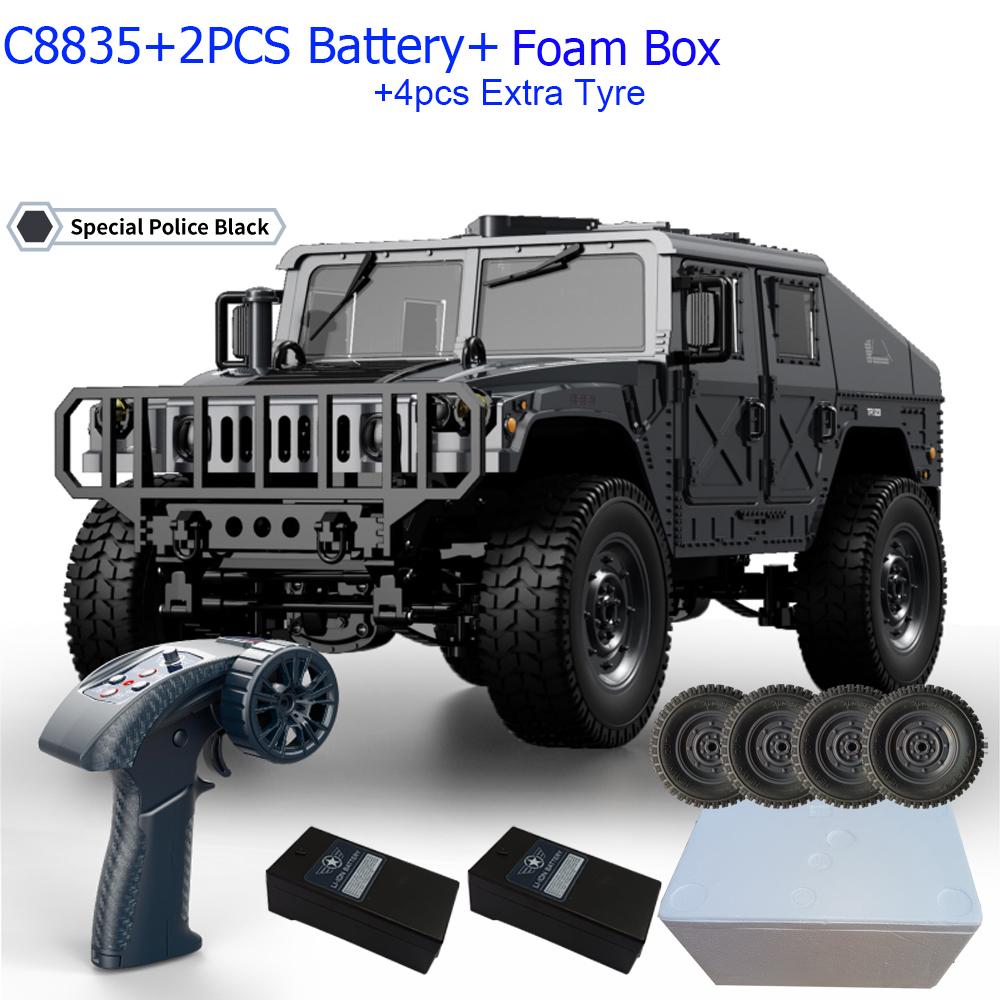 C8835 1:14 RC Car 2.4G Remote Control Car 4WD Off-road Climbing Simulation All-terrain RC Crawler Military Jeep JJRC RC Toys
