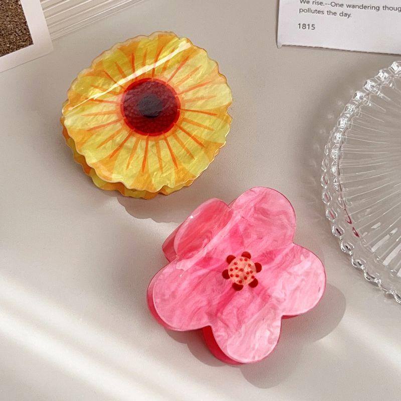 1pc Spring flowers, sunflower hair accessories, hair clips, hairpin clips, ponytail clips, half tied hair, shark clips