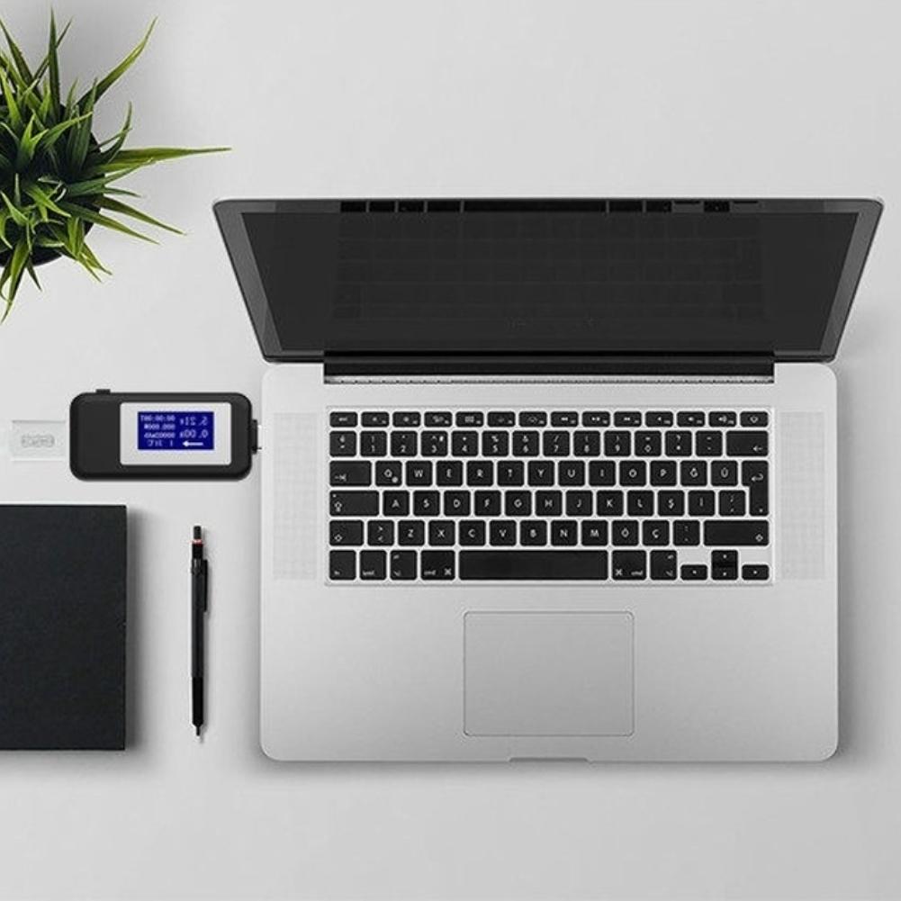 USB Charger Tester with DC Digital Display Voltage Current Meter for For phones USB C Laptop Charging Monitoring
