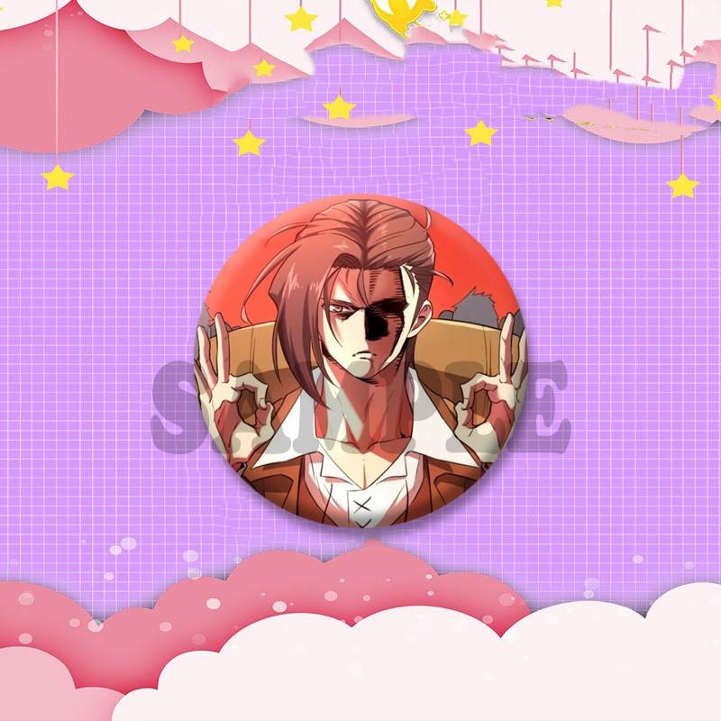 Korean BL Manhwa The Greatest Estate Designer Badges Cartoon Figure Button Brooch Round Lapel Pins Bag Hat Decor Friends Gifts