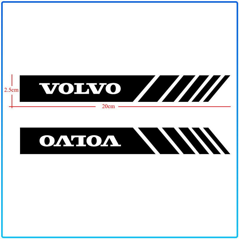 2PCS Car Styling Rearview Mirror Decoration Sticker Emblems For Volvo Rdesign XC90 S60 XC60 V70 S80 S40 V50 V40 V60 C30 S70