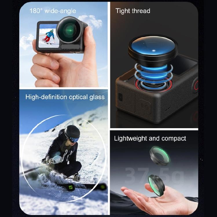 Wide Angle Filter For Action 5 Camera Wide Angle Lens Filter Videographer Exploration Recording Accessories