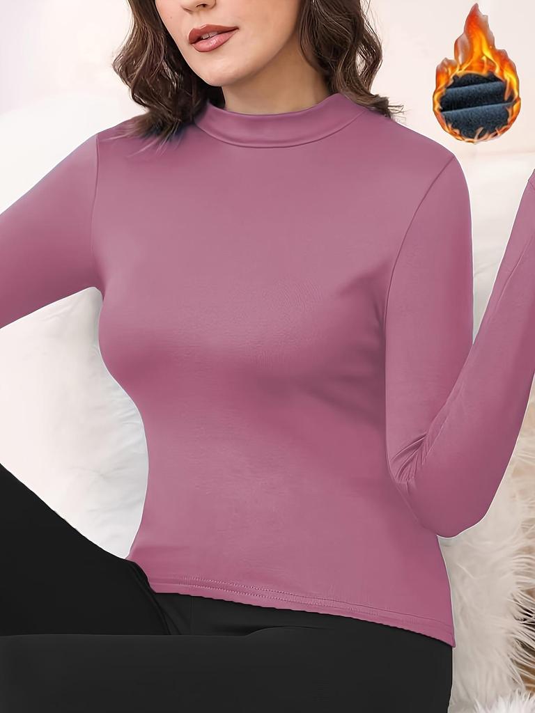 Women's Thick Plus Velvet Warm Innerwear - Sexy Tight-Fitting Base Layer for Autumn/Winter