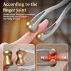 Finger Massage Dual-Row Roller Brass Roller Design Easy Use Relieve Finger Fatigue Promote Blood Portable Finger Massage Tool