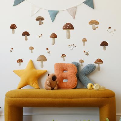 Funghi Piccoli Dipinti Adesivi Decorativi per Camera da Letto Soggiorno Armadio Sfondo Casa Abbellimento