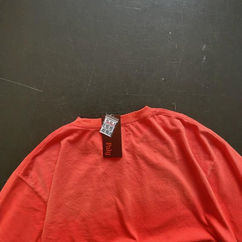 Vintage Washed Graphic Tee Mens Oversized Cotton Short Sleeve T-Shirt With Letter Print Retro Style