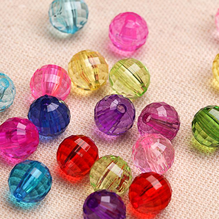 6-30MM Transparent Earth 96-Facet Acrylic Beads for Door Curtains & DIY Bracelets