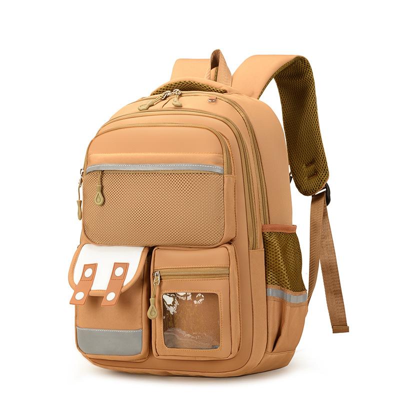 The New Color Matching Schoolbag for Primary School Students In Grades 1-6 Is Lightweight and Heavy-duty