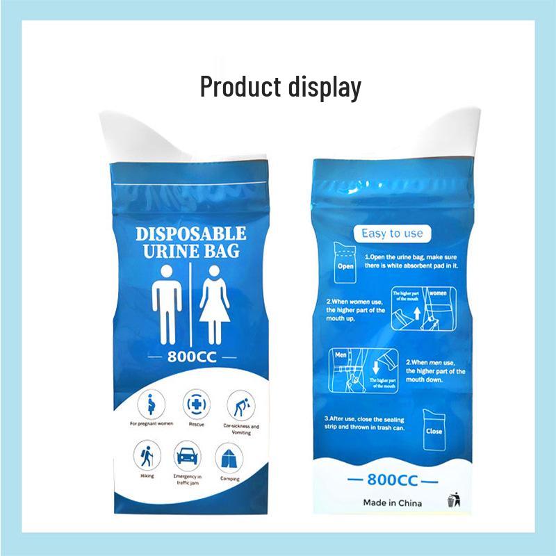 Portable Unisex Travel Urine Bag for Emergency Use In Cars