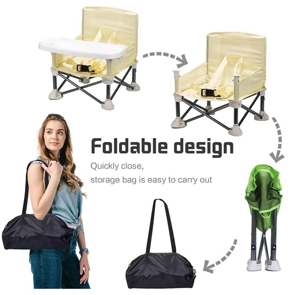 Feeding Children's Folding Chair With Safty Belt Baby Dining Seat Baby Foldable Chair  for Toddler