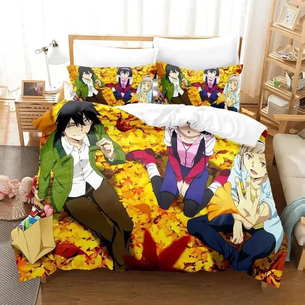 3D Druck Anime Kawaii Mädchen Kyouka Bedrucktes Bettset Bettbezug Kissenbezug Bettwäscheset Bettlaken Steppdecke Bezug Full King Size