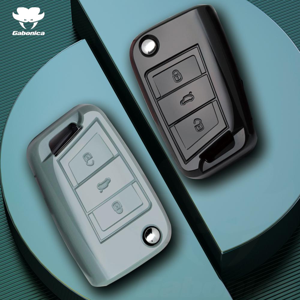 For Vw Volkswagen Polo Golf 4 5 6 7 T5 Mk7 Tiguan Passat B6 B5 Skoda Octavia A5 A7 Seat Leon Fr 2 Ibiza Ateca Car Key Case Cove